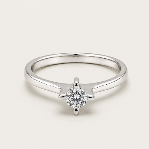 18K White Gold Diamond Ring