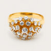 20K Yellow Gold Diamond Ring