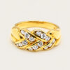 20K Yellow Gold Diamond Ring
