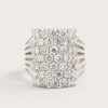 14K White Gold Diamond Ring