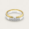 18K White/Yellow Gold Diamond Ring