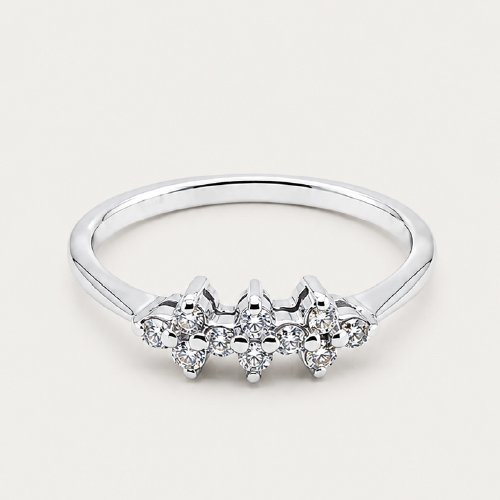 18K White Gold Diamond Ring