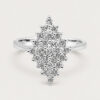 18K White Gold Diamond Ring
