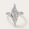 18K White Gold Diamond Ring