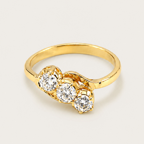 18K Yellow Gold Diamond Ring