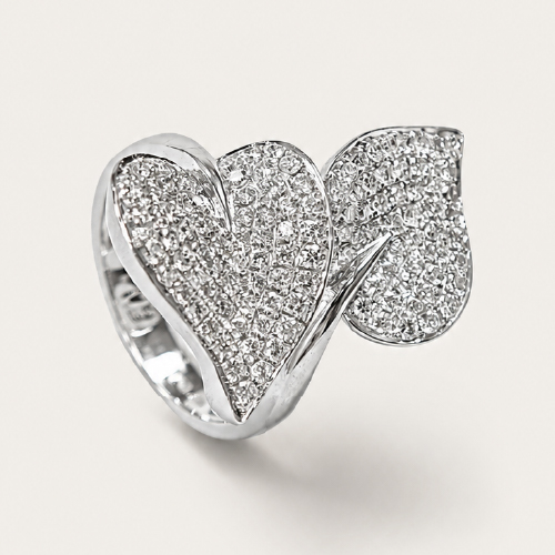 18K White Gold Diamond Ring