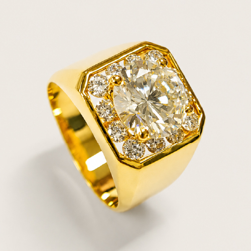 18K Yellow Gold Diamond Ring