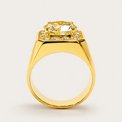 18K Yellow Gold Diamond Ring