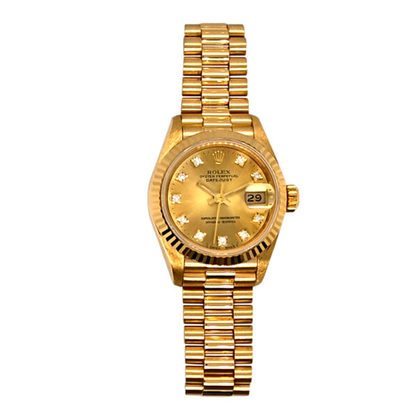 18K Yellow Gold Rolex Lady-Datejust Diamond 69178