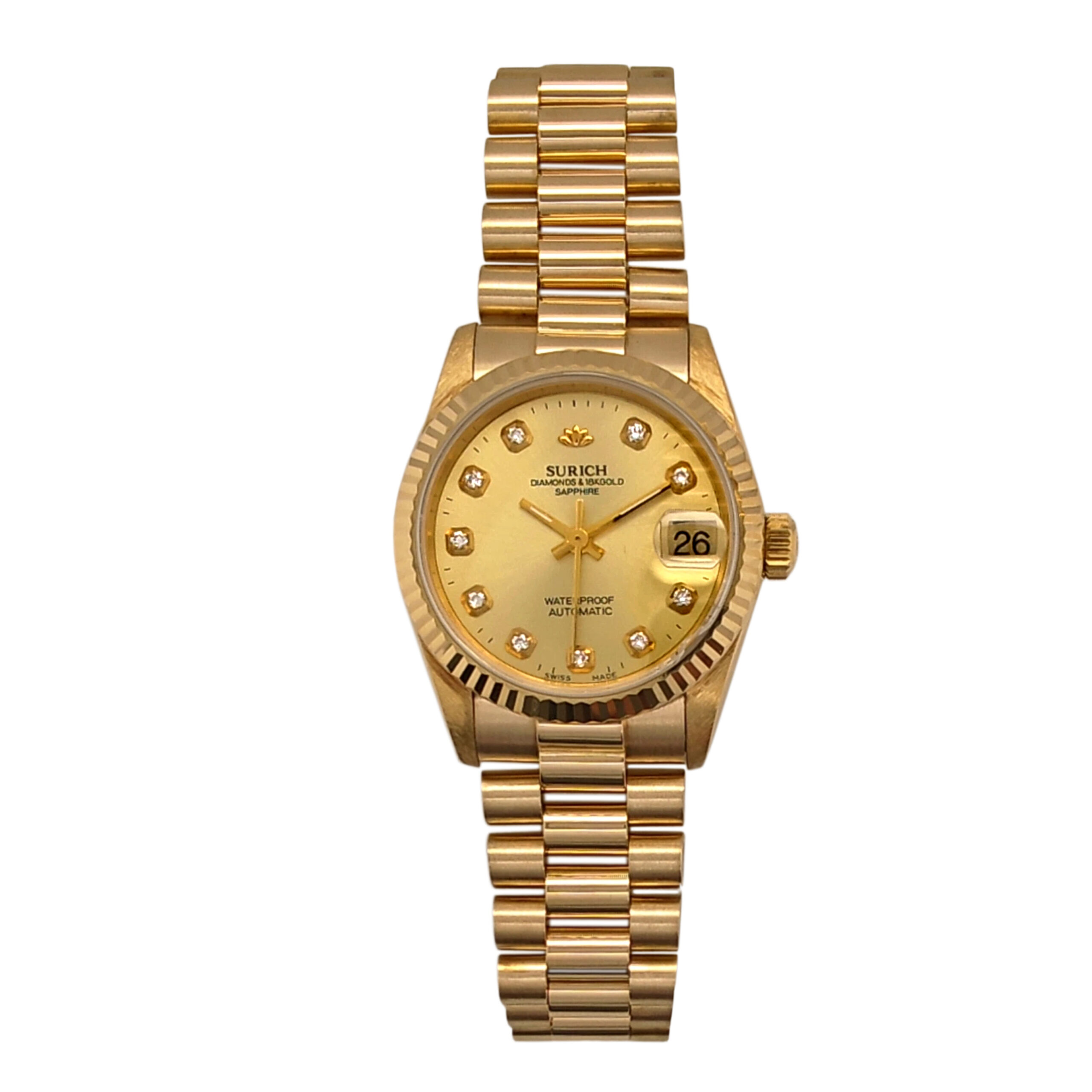 18K Yellow Gold Surich Diamond