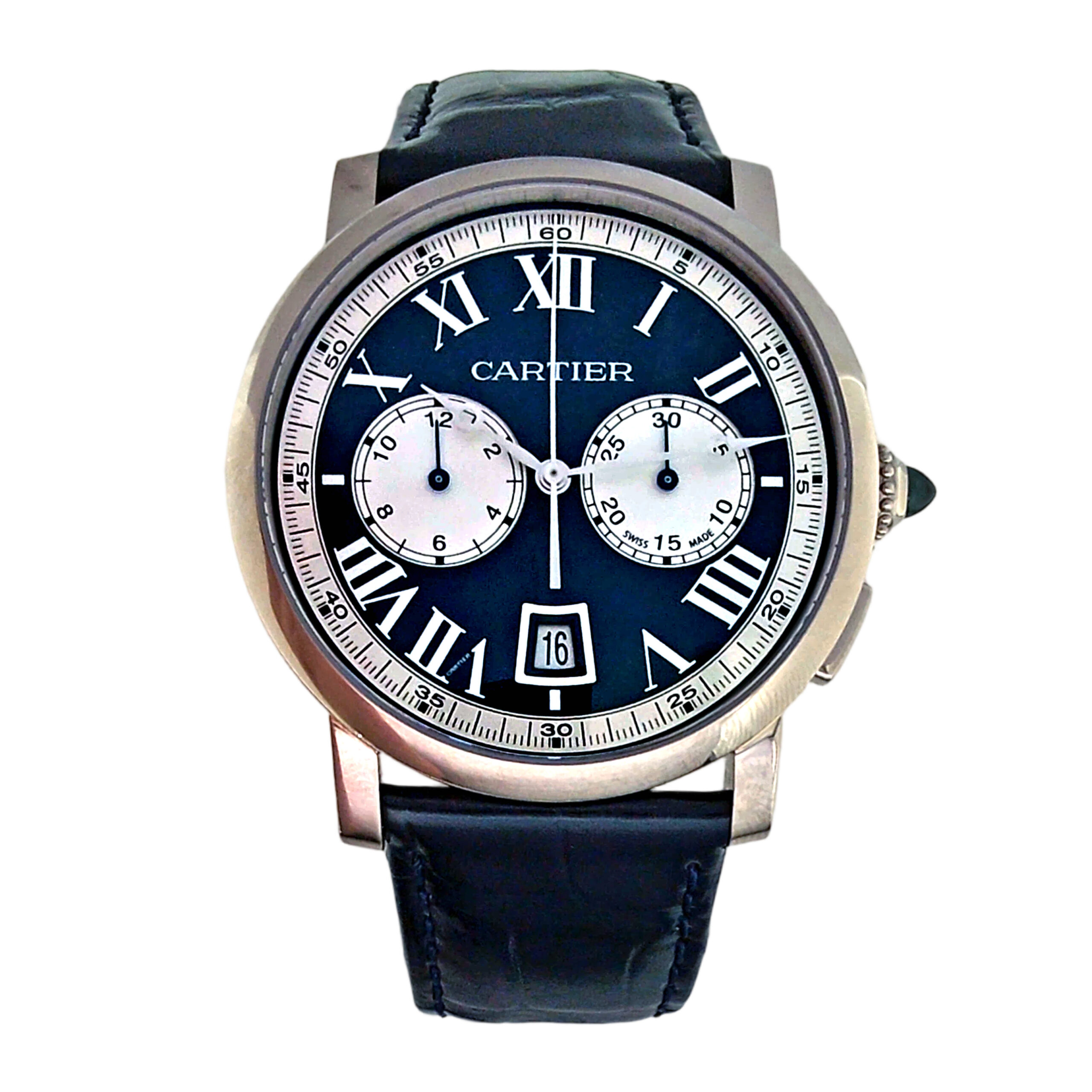 18K White Gold Cartier Rotonde De Cartier