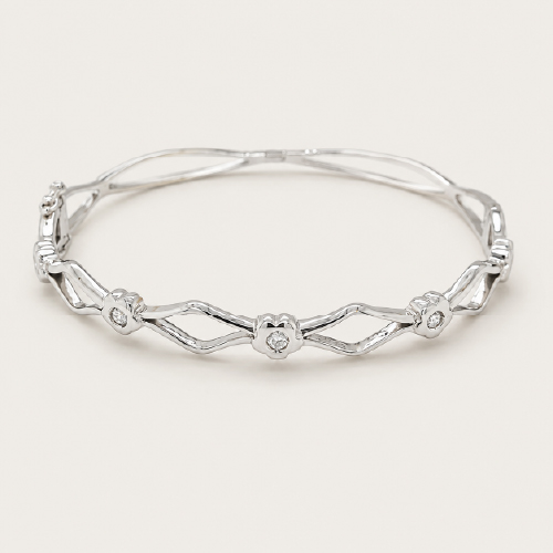 Lattice Floral Motif Bangle