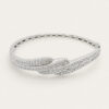 Triple Swirl Diamond Bangle