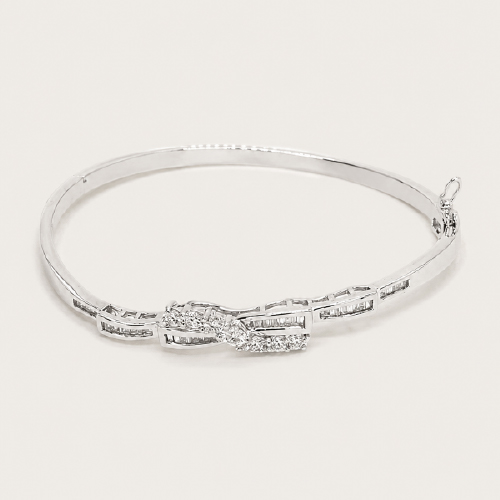 18K White Gold Diamond Bracelet