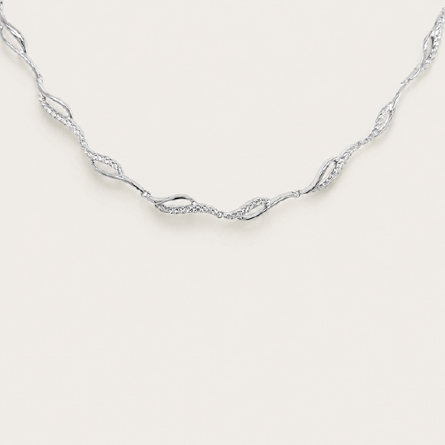 Wave Diamond Necklace