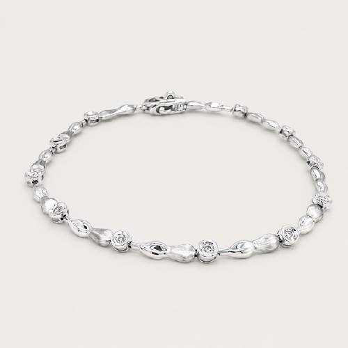 18K White Gold Diamond Bracelet