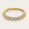 Two Tone Floral Pattern Bracelet