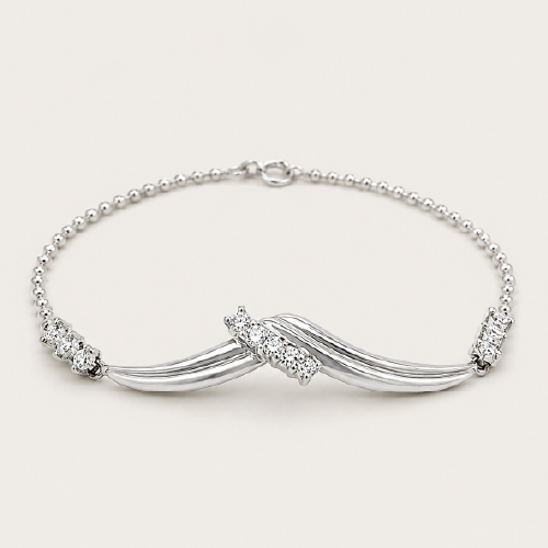 Patterned Diamond Bracelet