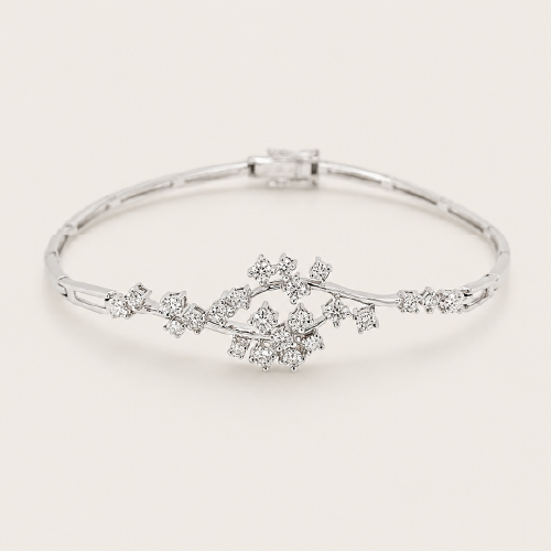 Floral Vine Diamond Bracelet