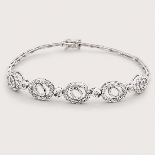 Eyelet Diamond Bracelet
