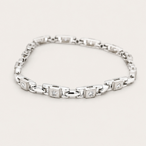 18K White Gold Diamond Bracelet