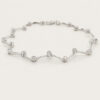 Zig Zag Droplets Diamond Bracelet