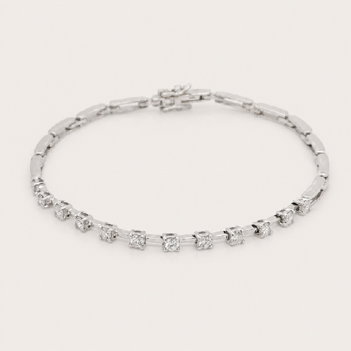 Chain Link Diamonds Bracelet