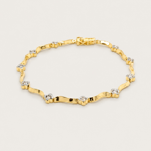 Floral & Swirl Motif Bracelet