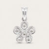Five Diamonds Floral Pendant