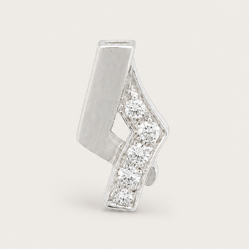 Abstract Diamond Pendant