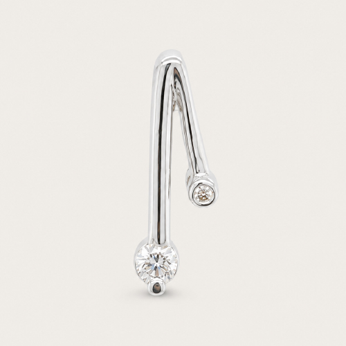 Abstract Diamond Pendant