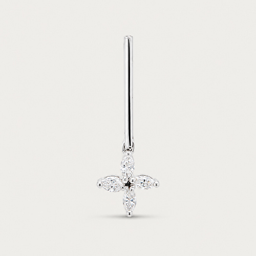 Petal Motif Diamond Pendant