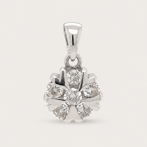 Snowflake Diamond Pendant
