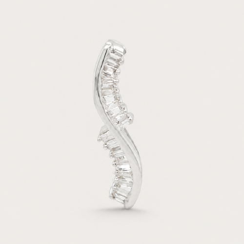 Pave Swirl Diamonds Pendant
