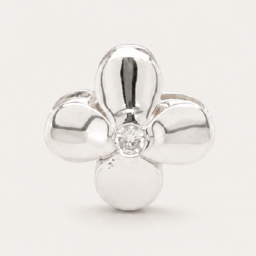 Floral Motif Diamond Pendant