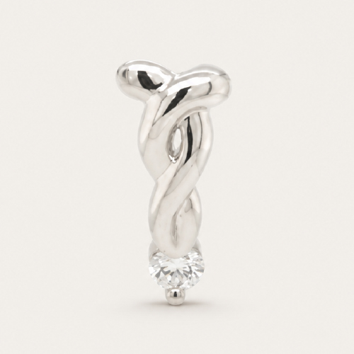 Swirl Solitaire Pendant