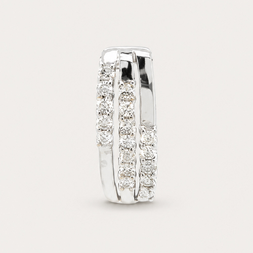Three Bar Paved Diamond Pendant
