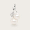 Pearl & Floral Diamond Pendant