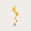 Cursive Swirl Diamond Pendant