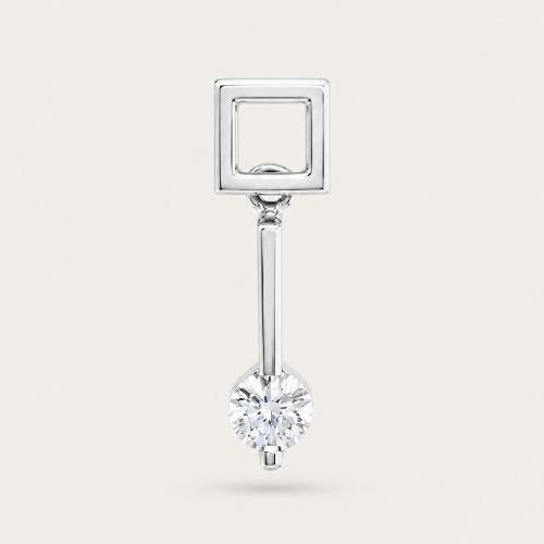 Square Patterned Drop Pendant