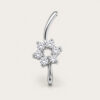 Cluster Diamonds Floral Pendant