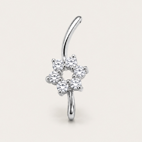 Cluster Diamonds Floral Pendant