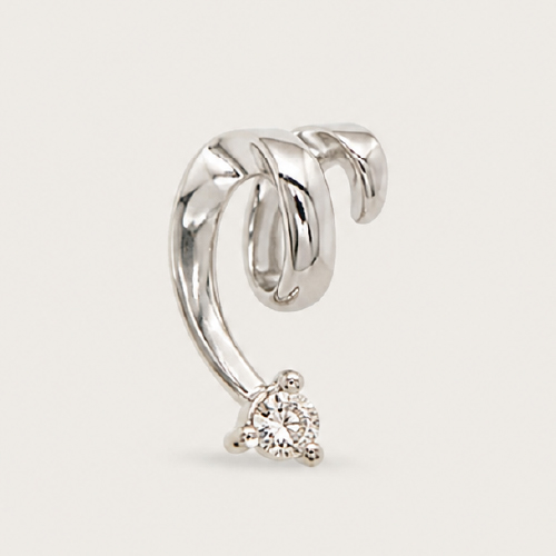 Swirl Solitaire Pendant