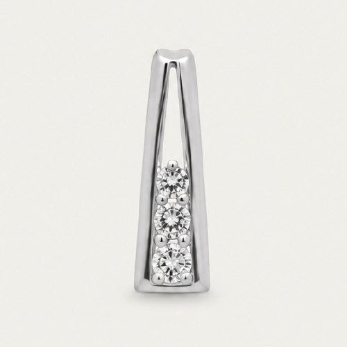 Abstract Three Diamonds Pendant