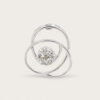 Swirl Diamond Cluster Pendant