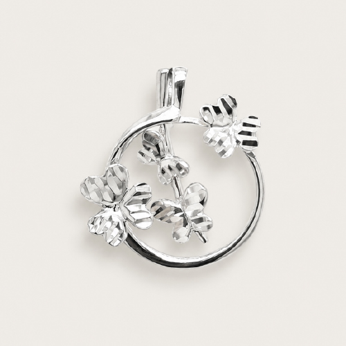 Clover Butterfly Pendant