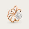 Mixed Pave Two Tone Diamond Pendant