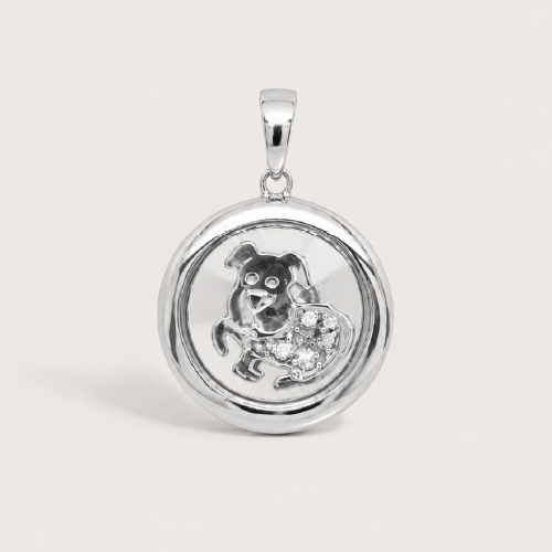 Dog Diamond Pendant