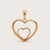 Double Heart Diamond Pendant