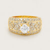 Vintage Patterned Diamond Ring
